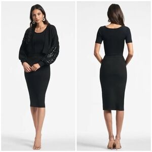 SACHIN + BABI Louisa Knit Skirt In Black